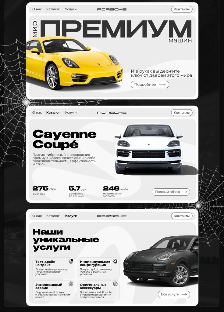 Разработка презентации для автодилера Porsche в Москве 1 Разработка презентации для автодилера Porsche в Москве