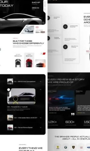 Разработка современного лендинга в Figma/XD/PSD для автосалона в Москве