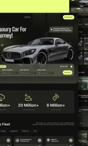 Разработка премиального сайта для аренды люксовых авто в Санкт-Петербурге