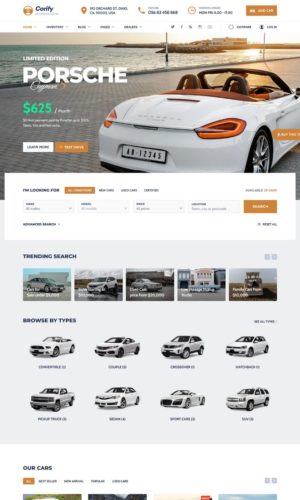 Разработка сайта для автосалона на WordPress в Москве (Corify)
