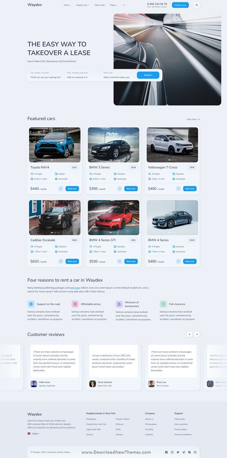 Разработка сайта для аренды авто с использованием HTML-шаблона Waydex в Новосибирске 1 Разработка сайта для аренды авто с использованием HTML-шаблона Waydex в Новосибирске
