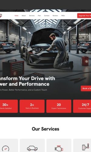 Разработка сайта для автосервиса в Екатеринбурге (Car Repair Shop)