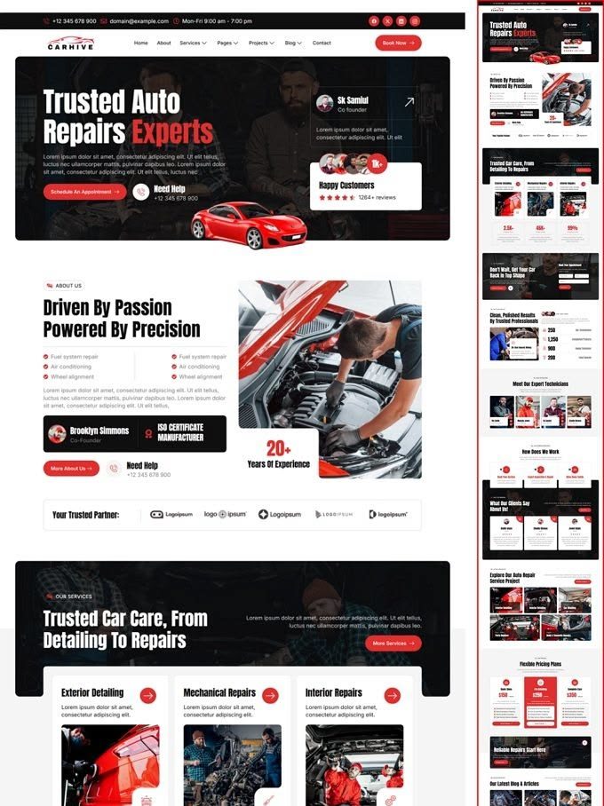 Разработка сайта для автосервиса AutoHive в Краснодаре 1 Разработка сайта для автосервиса AutoHive в Краснодаре