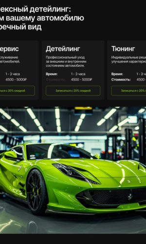 Разработка премиального сайта для автосервиса в Омске