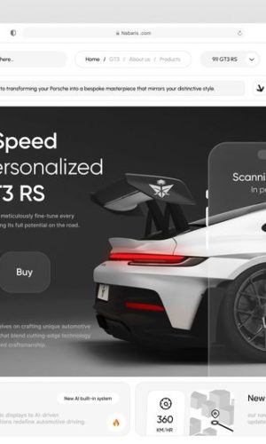 Разработка лендинга и дизайна для автосалона (Porsche GT3) в Санкт-Петербурге