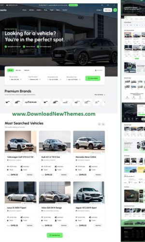 Разработка дизайна для автосалона в Самаре 4 Разработка сайта для аренды авто с использованием HTML-шаблона Carento в Твери
