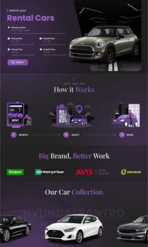 Разработка сайта для аренды авто (UI/UX) в Тюмени