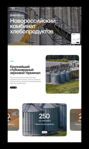 Разработка концепта сайта завода в Воронеже