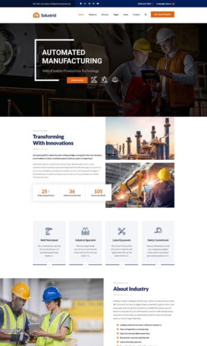 Разработка промышленного сайта на WordPress в Самаре