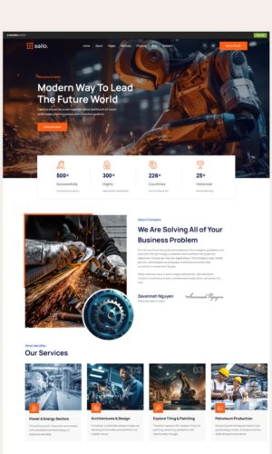 Разработка промышленного сайта на WordPress для завода в Домодедово