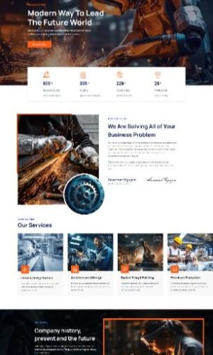 Разработка промышленного сайта на WordPress для завода в Твери