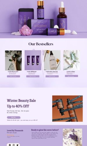 Концепт дизайна сайта для skincare-бренда Lavender Edit | Москва в Чебоксарах