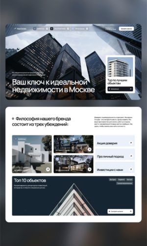 Разработка лендинга для недвижимости в Омске (Центральный район)