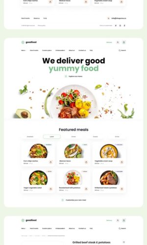 Разработка сайта для доставки (Delivery) в Советском районе Челябинска 15 Разработка лендинга для доставки здоровой еды GoodFood в Автозаводском районе Нижнего Новгорода