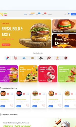 Разработка e-commerce сайта для доставки еды в Октябрьском районе Ижевска