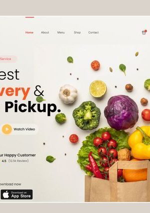 Разработка UI/UX для сайта доставки продуктов в Центральном районе Москвы