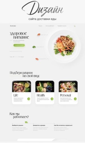 Разработка лендинга для доставки здорового питания в Уфе 14 Разработка сайта для доставки рационов в Тюмени