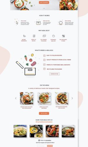 Разработка сайта для ресторана Ownfood в Омске (ул. Ленина) 14 Разработка сайта для доставки готовых наборов еды в Воронеже (пр. Революции)