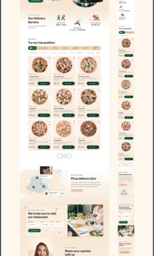 Разработка сайта для ресторана Ownfood в Омске (ул. Ленина) 5 Разработка сайта для пиццерии в Центральном районе Москвы