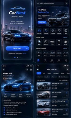 Разработка мобильного приложения для авторынка CarNest в Чебоксарах